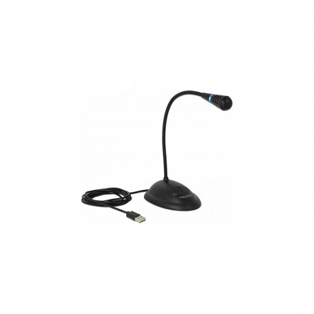 Broadcast Delock USB painduva varrega mikrofon alusega ja Mute + On / Off nupuga