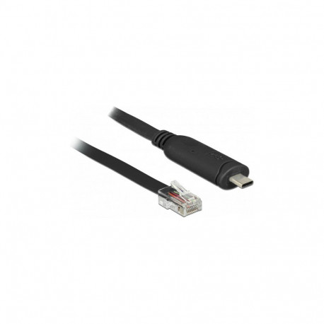 Adapter USB 2.0 Type-C™ pistik > 1 x jadaliidese RS-232 RJ45 pistik 2,0m, must