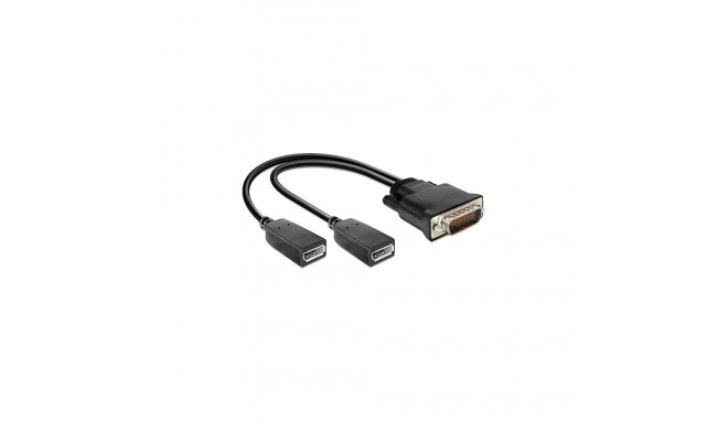DMS-59 > 2x DisplayPort adapter 0,25m