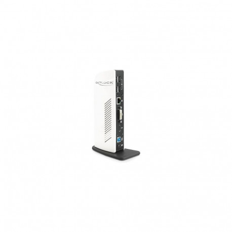 Delock USB 3.0 portreplikaator, HDMI, DVI, USB3, GBLAN
