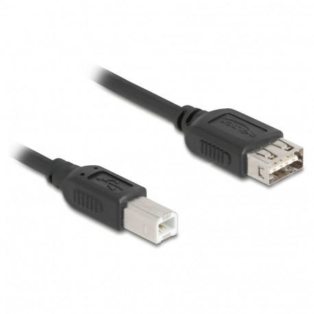 "USB 2.0 Kabel USB Typ-B Stecker zu EASY USB Typ-A Buchse 5 m"