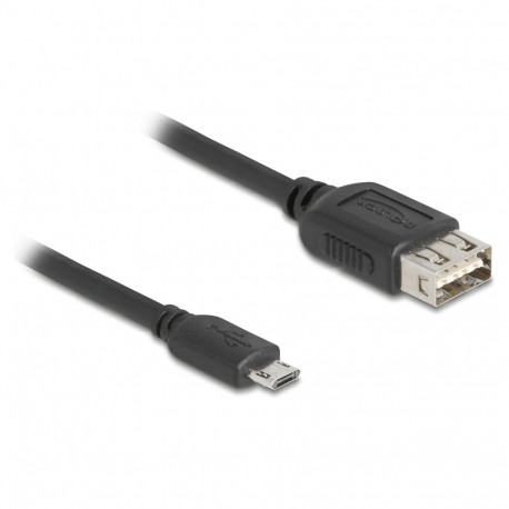 Delock USB 2.0 EASY USB kaabel tüüp Micro-B pistik tüüp-A pesa 0.2 m