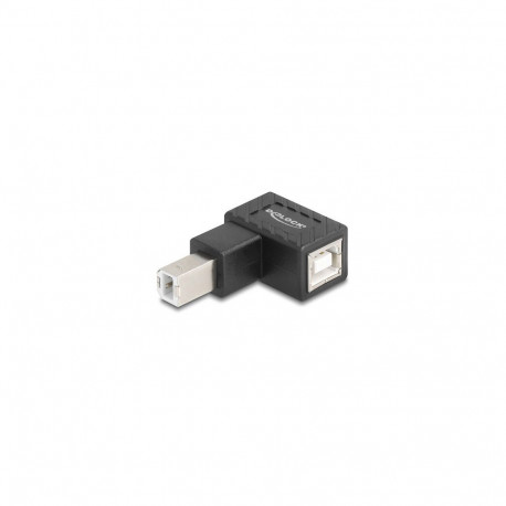 "DELOCK Adapter USB 2.0 B Stecker zu B Buchse 90° gew. unten"