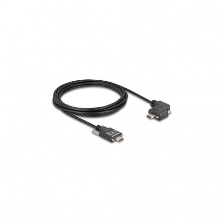 "USB 2.0 Kabel USB Type-C™ Stecker mit Schrauben zu USB Type-C™ Stecker mit Schrauben gewinkelt link