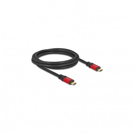 "USB 2.0 Kabel USB Type-C™ Stecker zu Stecker PD 3.0 100 W E-Marker 2 m rot Metall"