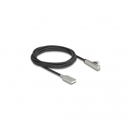 "USB 2.0 Kabel Typ-A Stecker zu USB Type-C™ Stecker gewinkelt mit LED und Schnellladefunktion 60 W 2