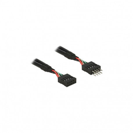 "DELOCK USB 2.0 10 Pin Verlngerungskabel Pfostenstecker > Pfostenbuchse 50cm"