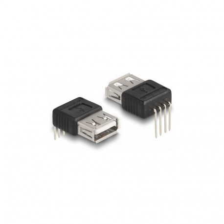 "DELOCK Adapter USB 2.0 Typ-A Buchse > 4 Pin 90° gewinkelt"