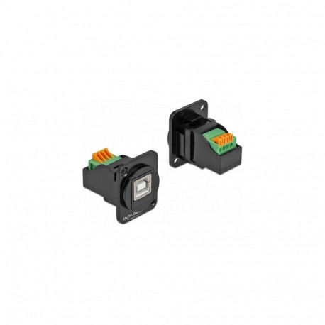 D-tüüpi moodul USB 2.0 Typ-B pesast klemmliistule