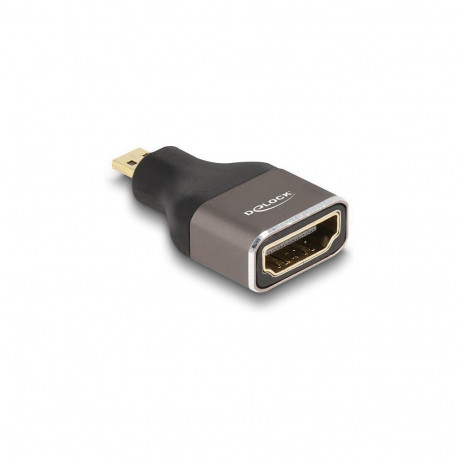 Delock HDMI adapter Micro-D isane - A emane 8K 60 Hz hall metallist