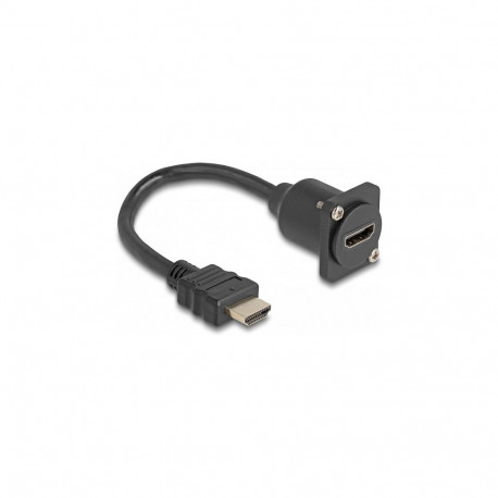 "DELOCK D-Typ HDMI Kabel Stecker zu Buchse schwarz 20cm"