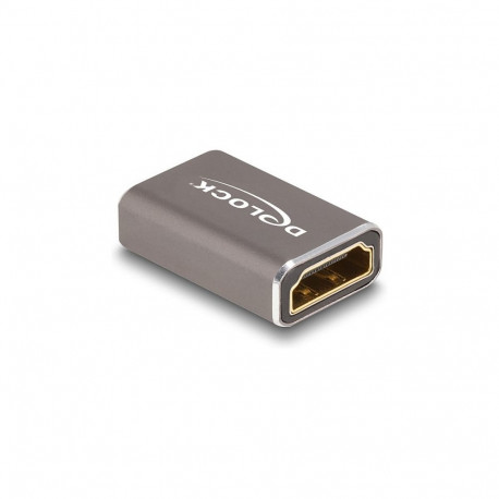 "DELOCK HDMI Adapter Buchse zu Buchse 8K 60 Hz grau Metall"