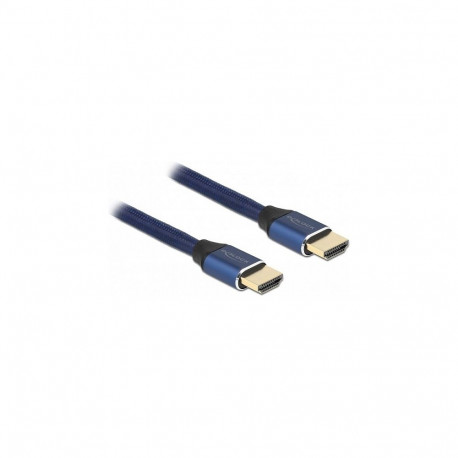 "DELOCK Ultra High Speed HDMI Kabel 48 Gbps 8K 60Hz blau 1m zertifiziert"