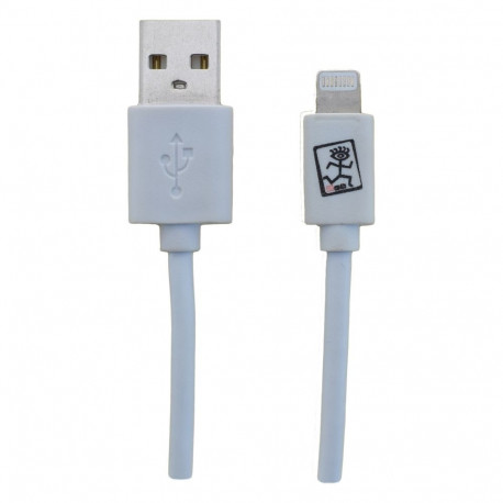 "2GO USB Lade-/Datenkabel Lightning 1m weiß in PET-Box"