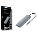 "CONCEPTRONIC 10-1 Dock USB-C->HDMI/2xUSB-C/3xUSB-A/+ 20cm gr"