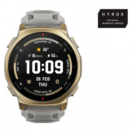 "Amazfit T-Rex 3 Pro 44mm Arctic Gold Smartwatch HYROX-Modus"