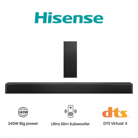 "Hisense HS2100 (schwarz, Bluetooth, HDMI (ARC), USB)"