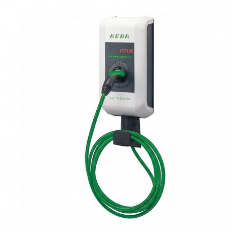 "KEBA KC-P30-EC240422-L0R-GE c-series EN Type2 6m Cable 22kW-RFID-ME - GREEN EDIT"