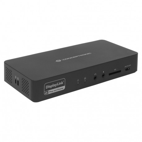 Conceptronic 17-1 must dokkimisjaam USB-C->HDMI/DP/GbE/3xUSB-C/+ 135W