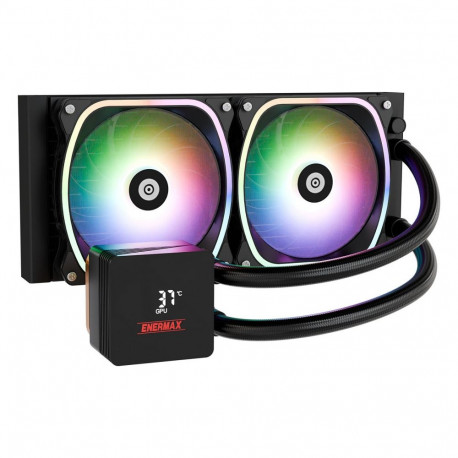 K Enermax protsessori vedelikjahuti Aquafusion II 240mm ARGB, must