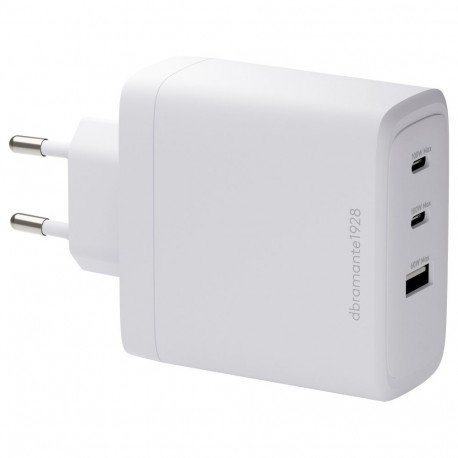 Dbramante1928 toiteadapter re-charge 100W 3 väljundit (2 x USB-C, USB), valge
