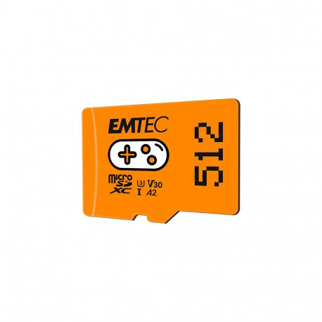 Emtec m512GB UHS I U3 V30 A2 oranž gaming mälukaart