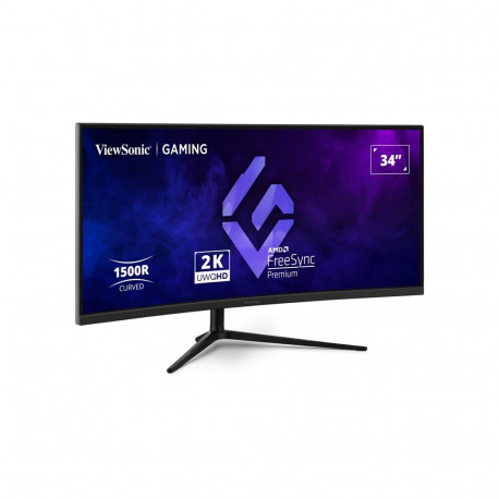 "ViewSonic VX3418C-2K (86.4 cm (34 Zoll), schwarz, UWQHD, VA, Curved, Free Sync Premium, 180Hz Panel