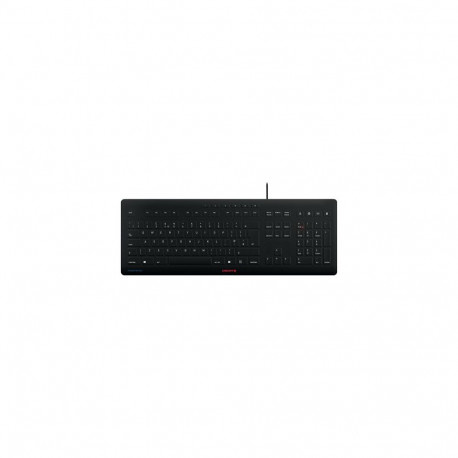 "CHERRY STREAM PROTECT KEYBOARD Corded GB-Layout schwarz"