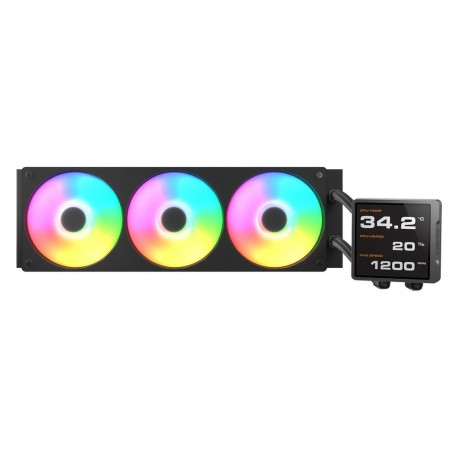 K Cougar Poseidon Vistek Pro 360 must ARGB CPU vesijahutus