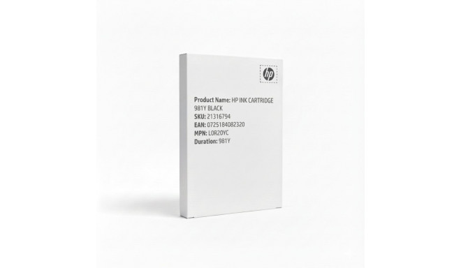 HP 981Y must tindikassett