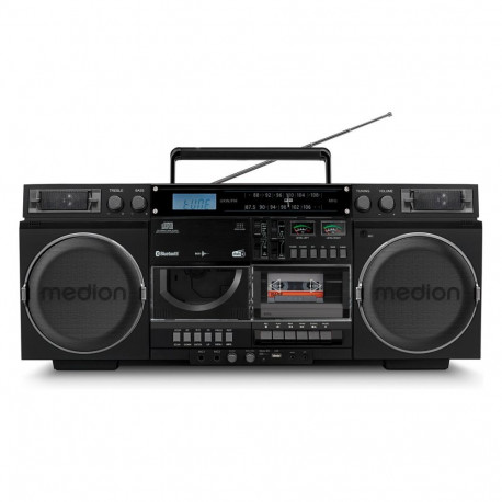 "Medion LIFE® P66538 Retro-Boombox schwarz"