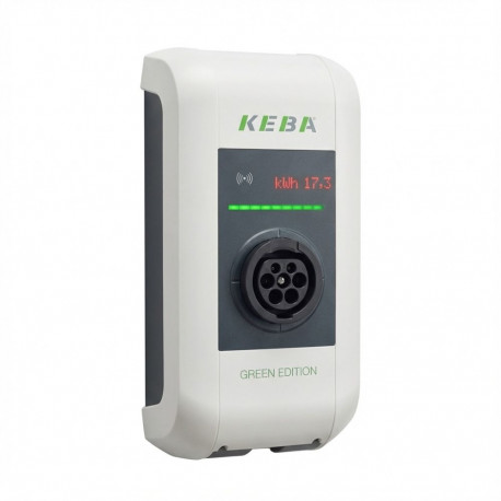 "Keba KC-P30-ES240022-M0R-GE c-series EN Type2 Socket 22kW-RFID-MID - GREEN EDITI"