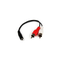 "6IN 3.5MM TO RCA AUDIO CABLE"