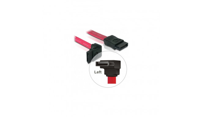 "SATA 0,3m rot 90° DeLock"