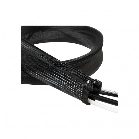 "Logilink Kabelschlauch mit Reißverschluss AD: 50 mm, schw 1m"