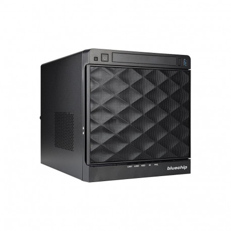 Bluechip SERVERline T10302s Cube server, Atom C3558, 16 GB DDR4, 960 GB SSD, 4 x Gigabit Ethernet