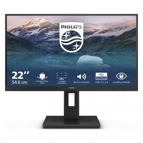 Philips 54.6cm (21.5"") 222S9JML 16:09 HDMI+DP reguleeritava kõrgusega must
