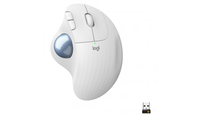 "Logitech M575 ERGO Wireless Trackball white"