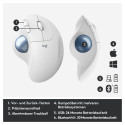 "Logitech M575 ERGO Wireless Trackball white"