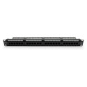 "DIGITUS Patchpanel 1HE 24-Port Cat5e ungeschirmt schwarz"