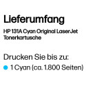 "HP 131A original Toner cartridge CF211A cyan standard capacity 1.800 pages 1-pack"