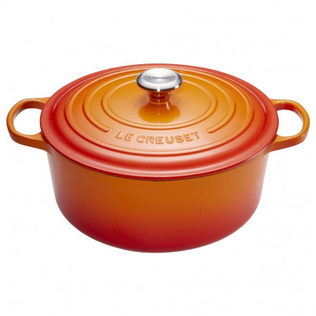 Le Creuset Signature ümmargune hautamispott 20 cm, punane