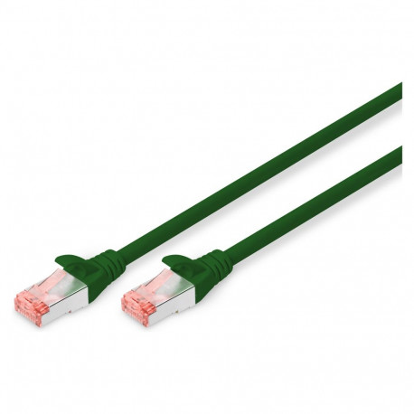 DIGITUS Cat6 S/FTP patch-kaabel 2xRJ45 2.0m roheline lukustuskaitsega kilekotis