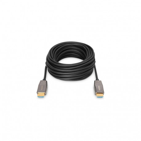"DIGITUS HDMI AOC Hybrid Glasfaserkabel UHD 8K 15m schwarz"
