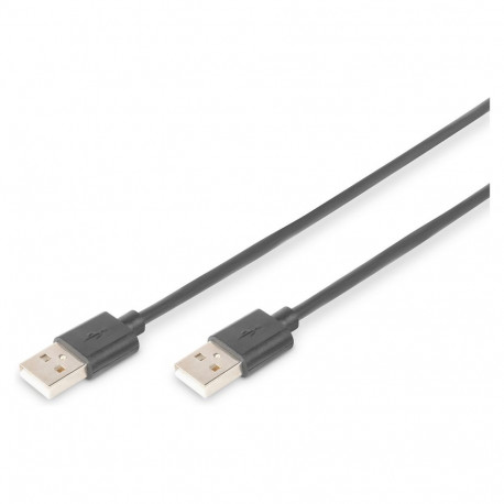 "DIGITUS USB 2.0 Anschlusskabel Typ A -A St/St 1.0m, sw"