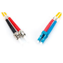 "DIGITUS LWL Patchkabel LC -> St 1.00m Singlemode Duplex OS2"
