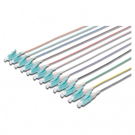 "DIGITUS LWL Pigtails LC simplex OM3 12Stk 2.00m"