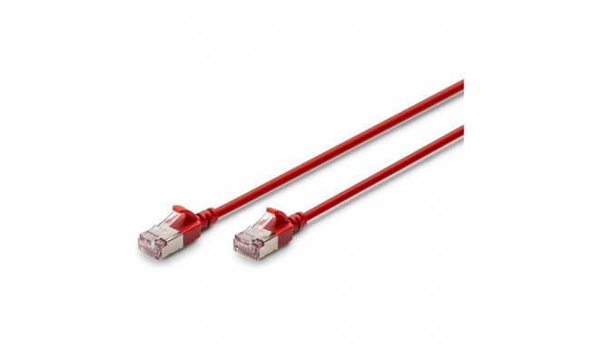 "DIGITUS Patchkabel CAT 6A F/FTP Slim 0,30m rot"