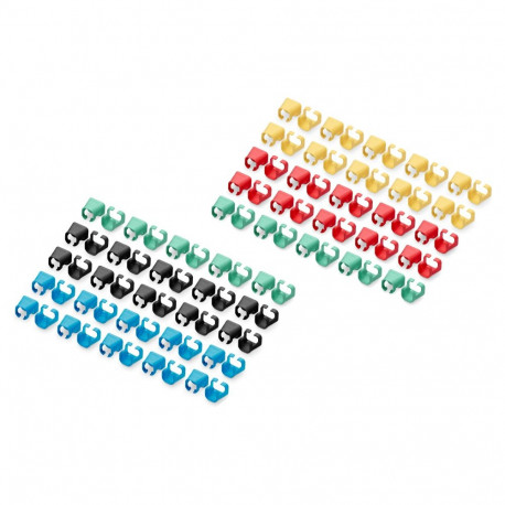 "DIGITUS Farbclips für Patchkabel RJ45 100 Stk. gem.Farbe"