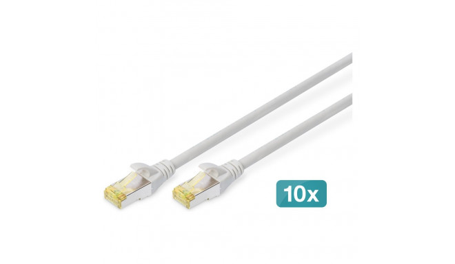 "DIGITUS CAT 6A S/FTP Patchkabel, 10 Stück, 2m, grau"